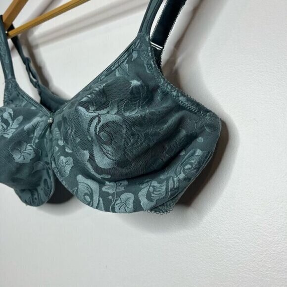 Wacoal Women's Awareness Full Figure Seamless Underwire Bra Adriatic Blue Sz 36D - Picture 4 of 10